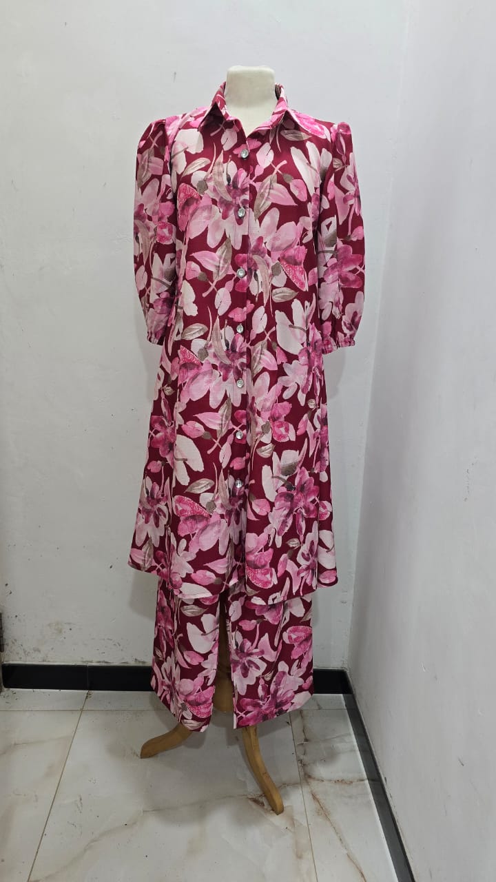 Long top with plazo pant